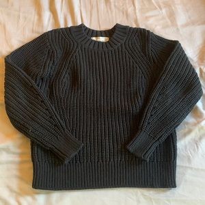 Everlane Chunky Knit Sweater in Black